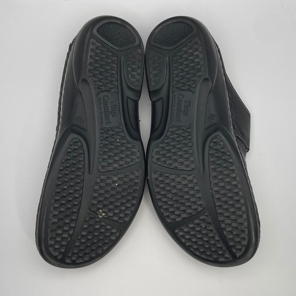 Finn Comfort Black Leather Mary Jane Clog Sandals EU 38 US 7 Comfort Germany - Picture 6 of 12